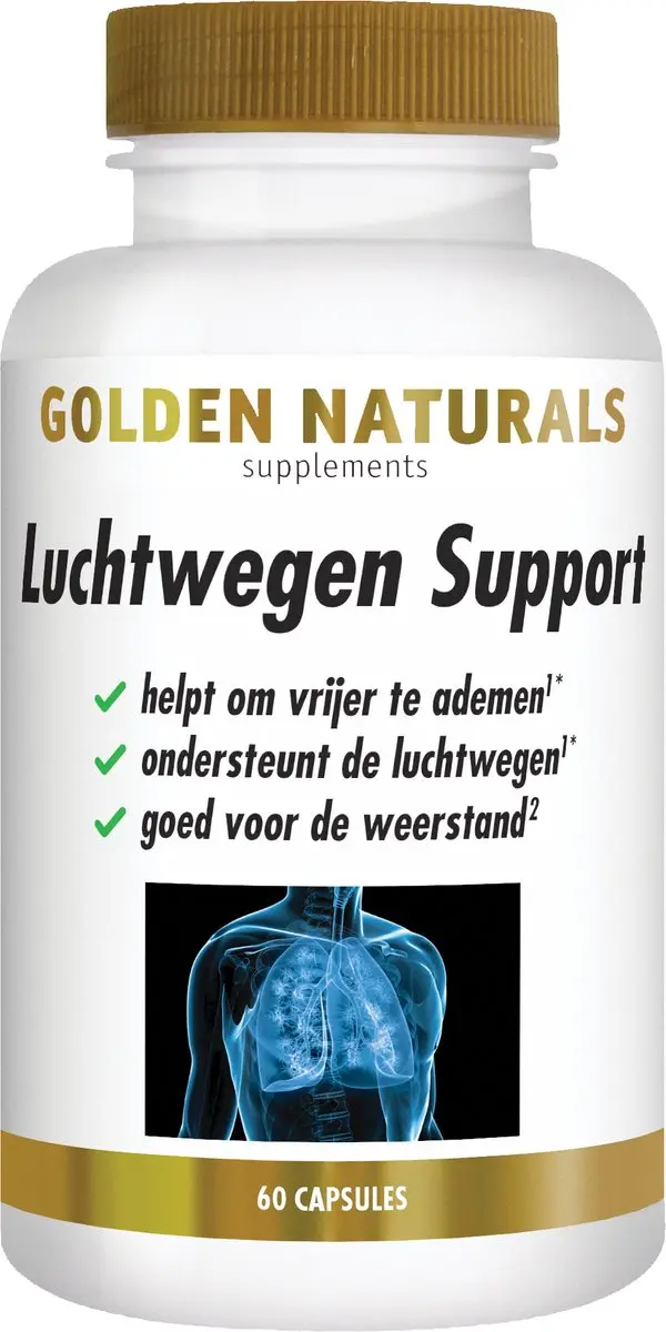 Golden Naturals Luchtwegen Support 60 Vegan Capsules