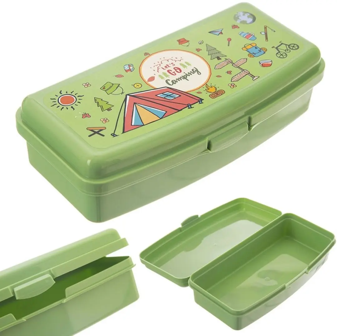 Orion Lunchbox 500ml - Groen - Kampingmotief
