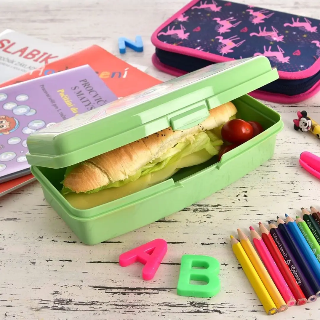Orion Lunchbox 500ml - Groen - Kampingmotief