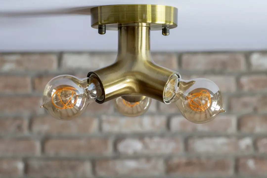 Bailey Plafondlamp Metaal Trio 3x Brons Ø13cm