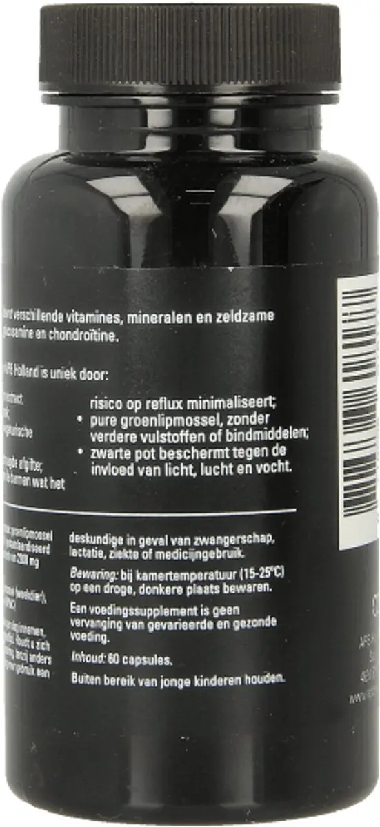 APB Holland Groenlipmossel Extract 550mg - 60 Capsules