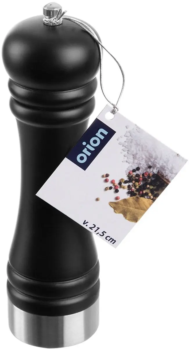Orion Peper- en Zoutmolen Hout 130237 - Zwart