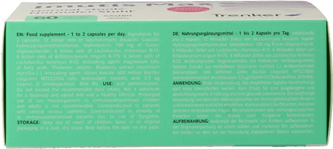 Trenker Imutis Max Caps 60 - 60mg - afbeelding 6 van 6