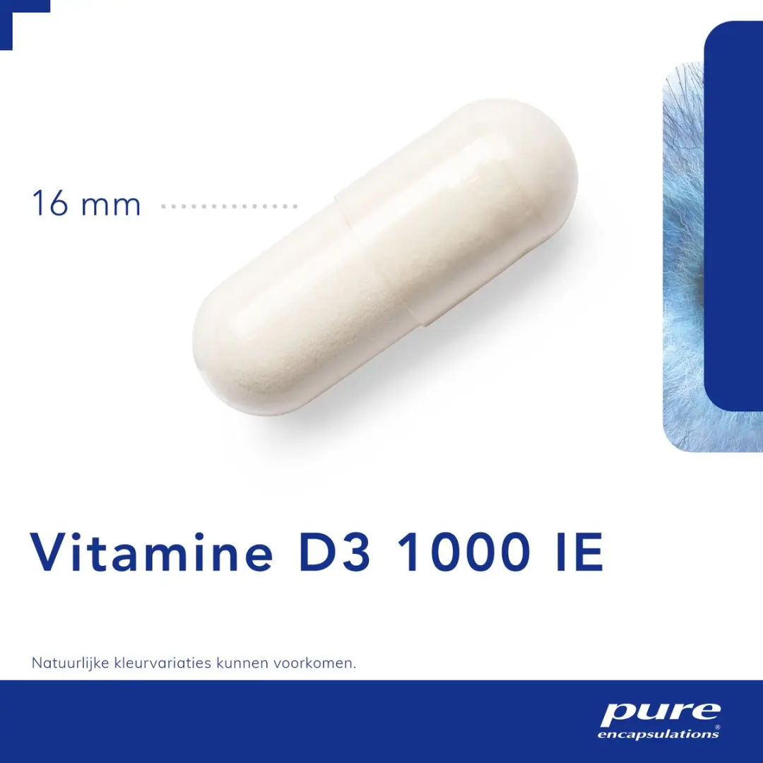 Pure Encapsulations Vitamine D3 1000 IE - 60 Capsules