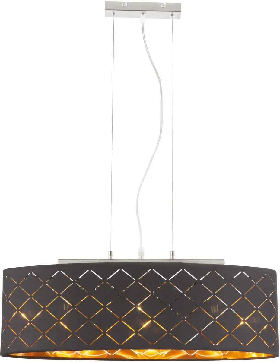 Globo Gunther Hanglamp - 3 Lichtpunten - Zwart