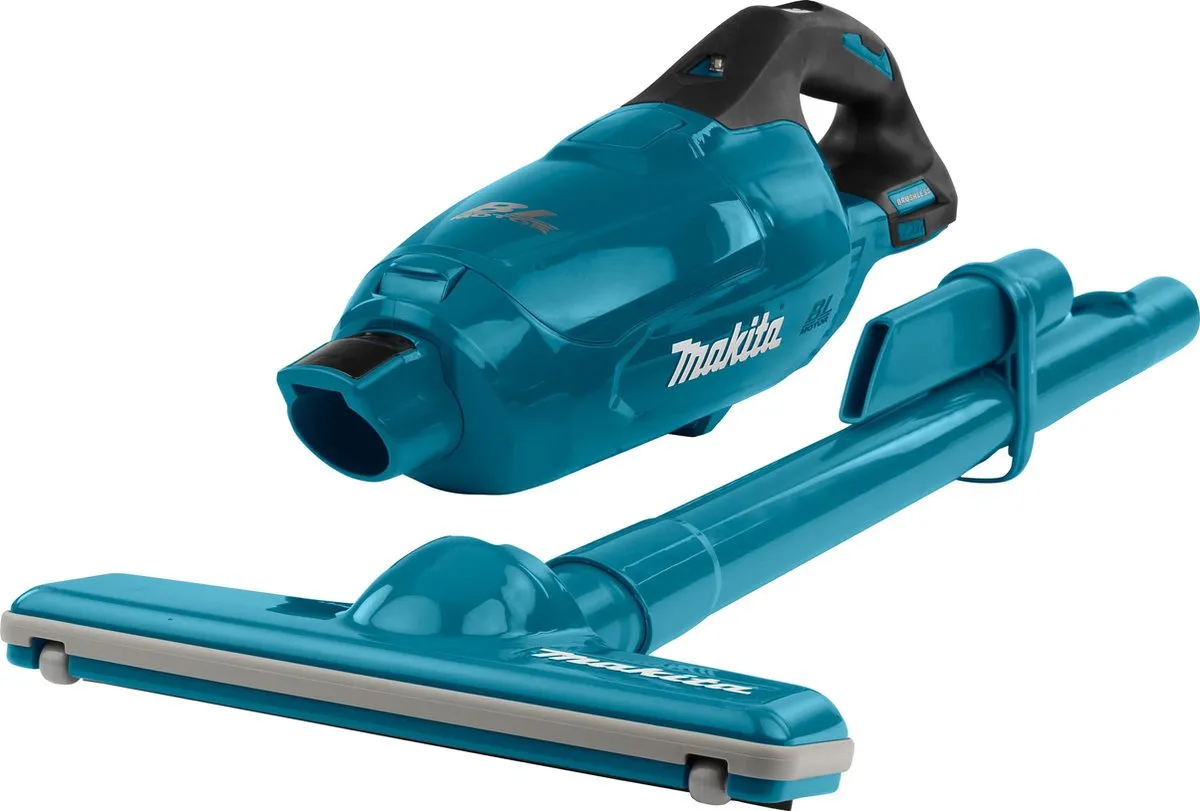 Makita DCL282FZ 18V Stofzuiger - Zwart/Blauw