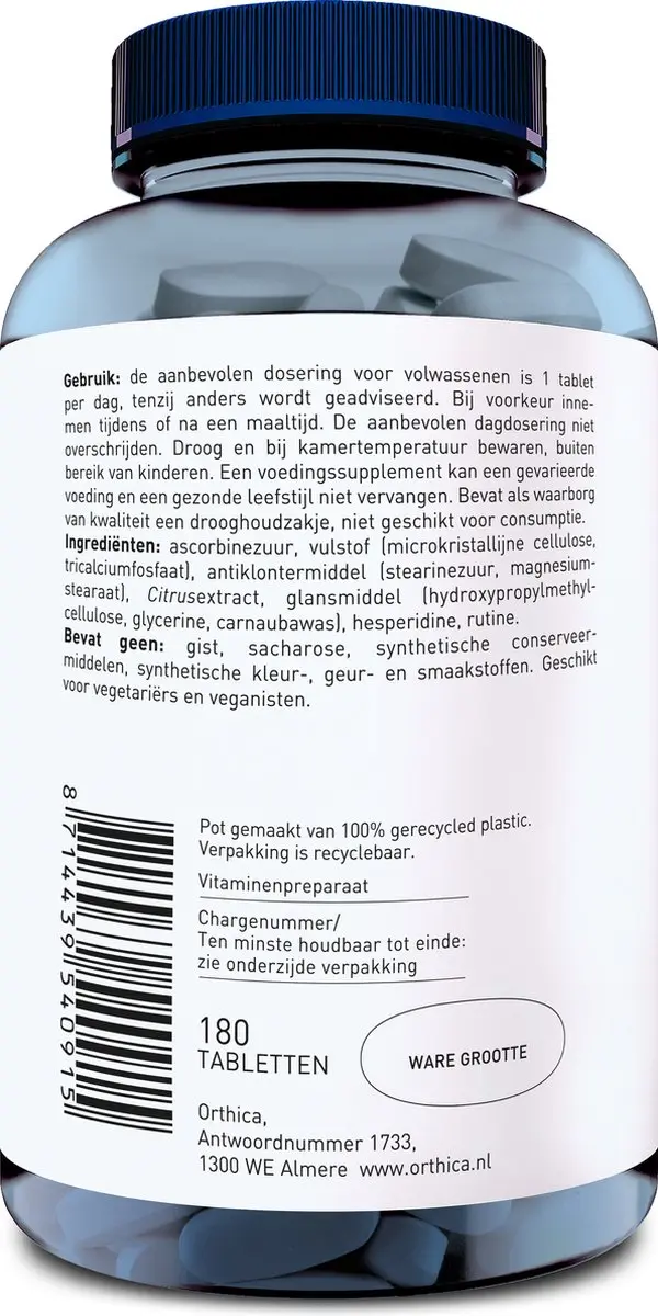 Orthica C-1000 Vitamine C 180 Tabletten