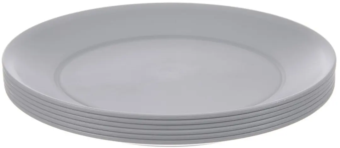 Orion Grijs Dinerborden 23,5cm - 6 Stuks