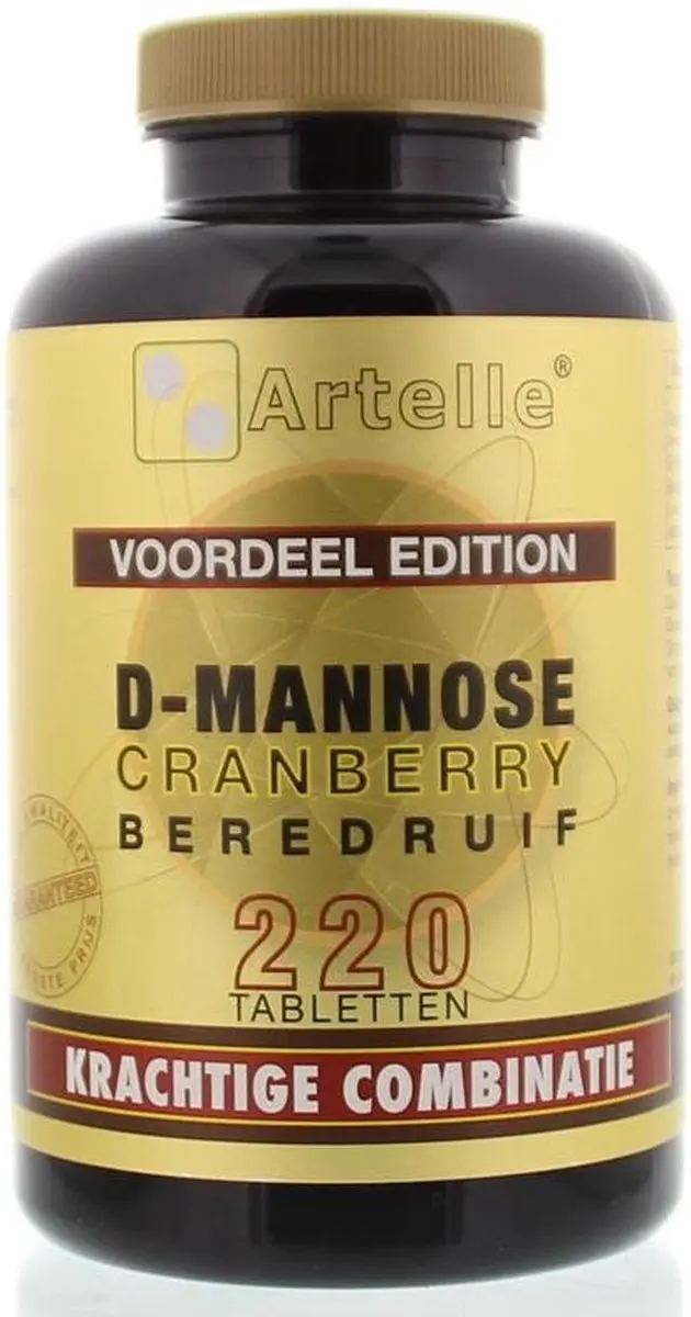 Artelle D-Mannose Cranberry Beredruif 220 Tabletten