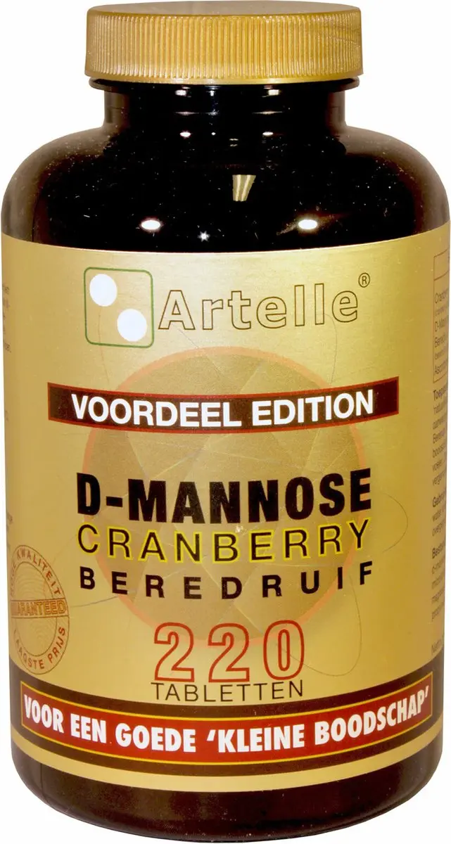 Artelle D-Mannose Cranberry Beredruif 220 Tabletten