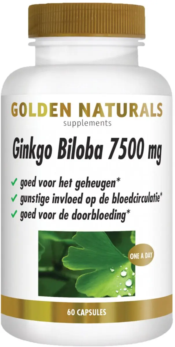 Golden Naturals Ginkgo Biloba 7500mg - 120 Capsules