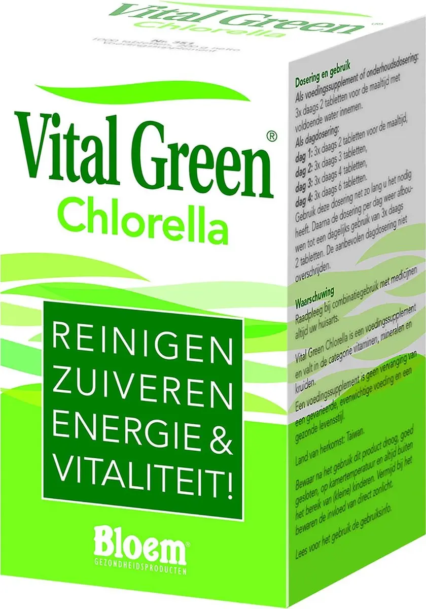Bloem Vital Green Chlorella 1000 Tabletten