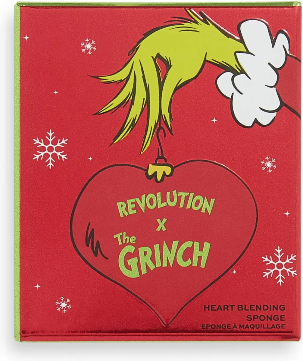 Makeup Revolution x The Grinch Whoville Heart Beauty Sponge - Rood