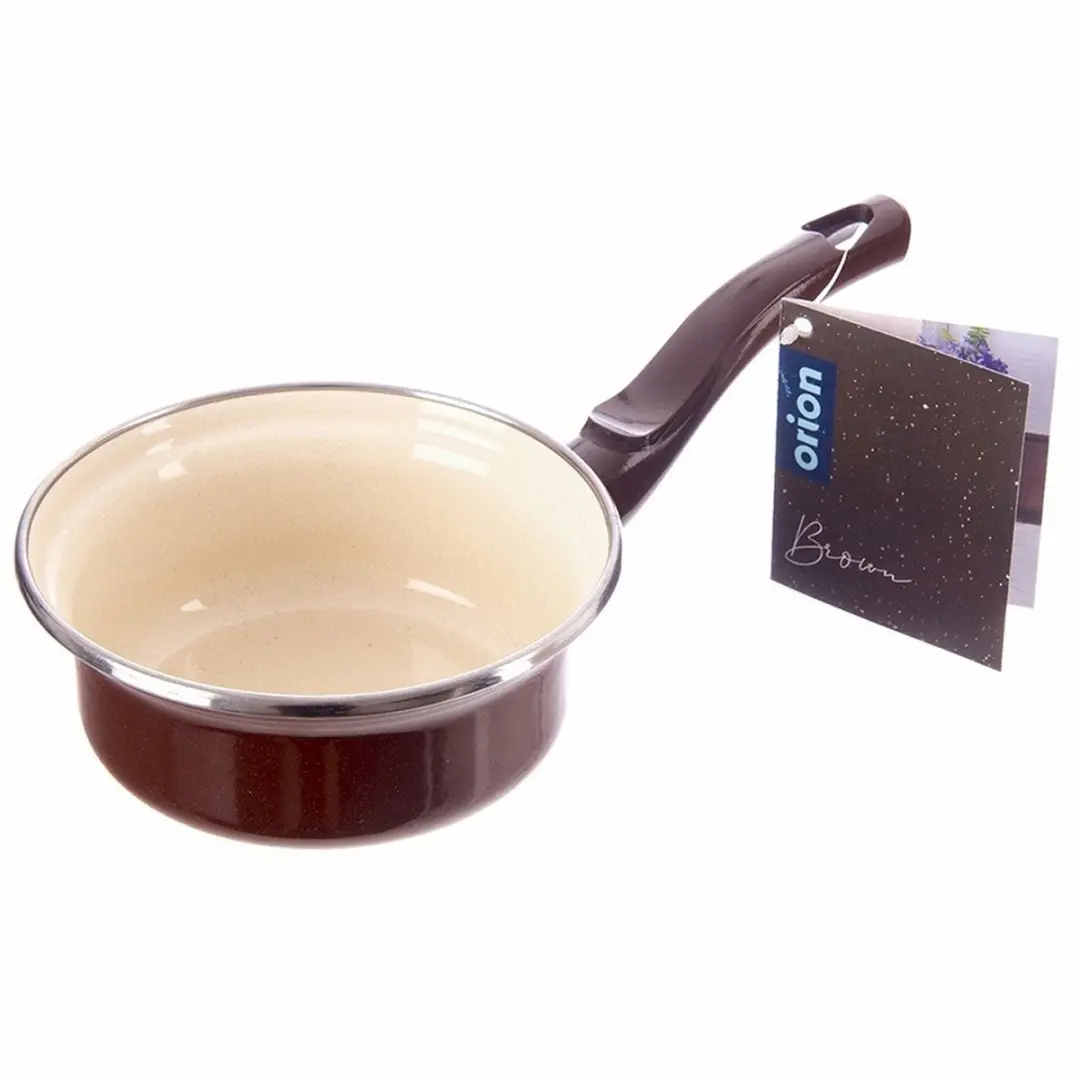 Orion Brown Serie Geëmailleerde Steelpan 12cm - 350ml