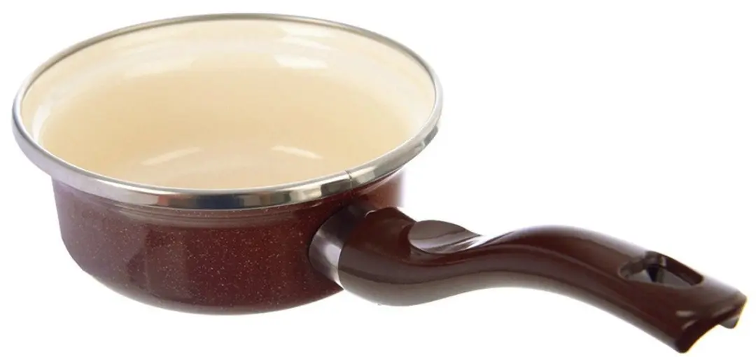 Orion Brown Serie Geëmailleerde Steelpan 12cm - 350ml