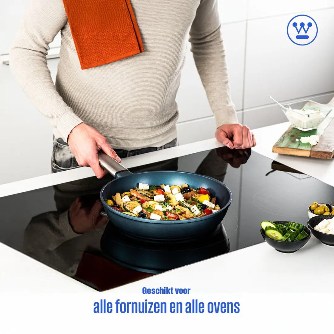 Westinghouse Performance Koekenpan 24cm - Inductie - Blauw