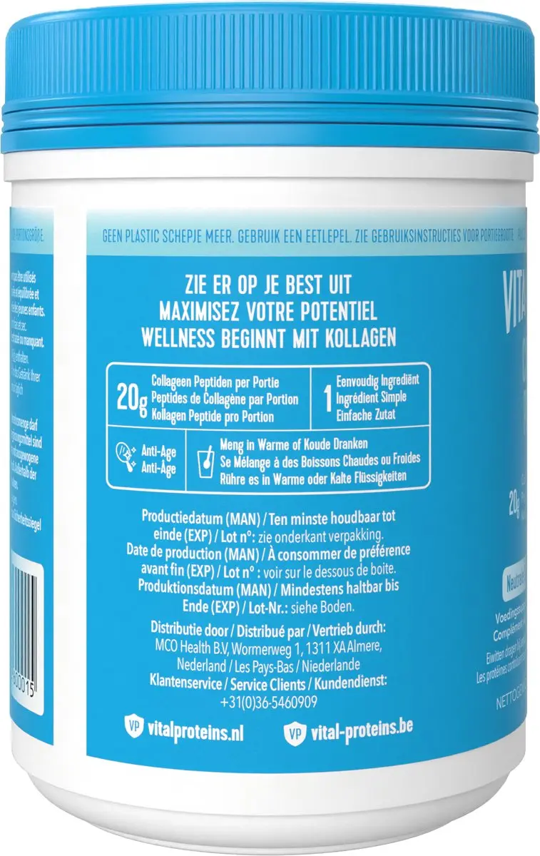 Vital Proteins Rundercollageen Peptiden 284g