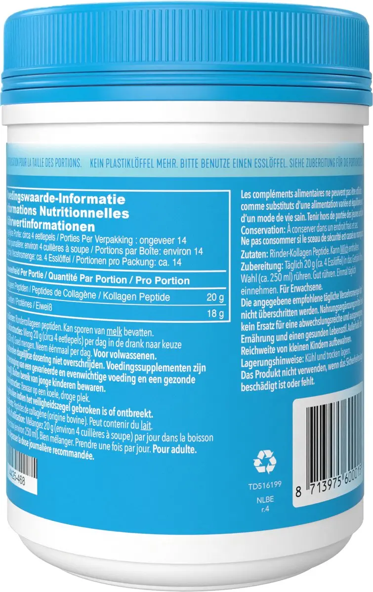 Vital Proteins Rundercollageen Peptiden 284g