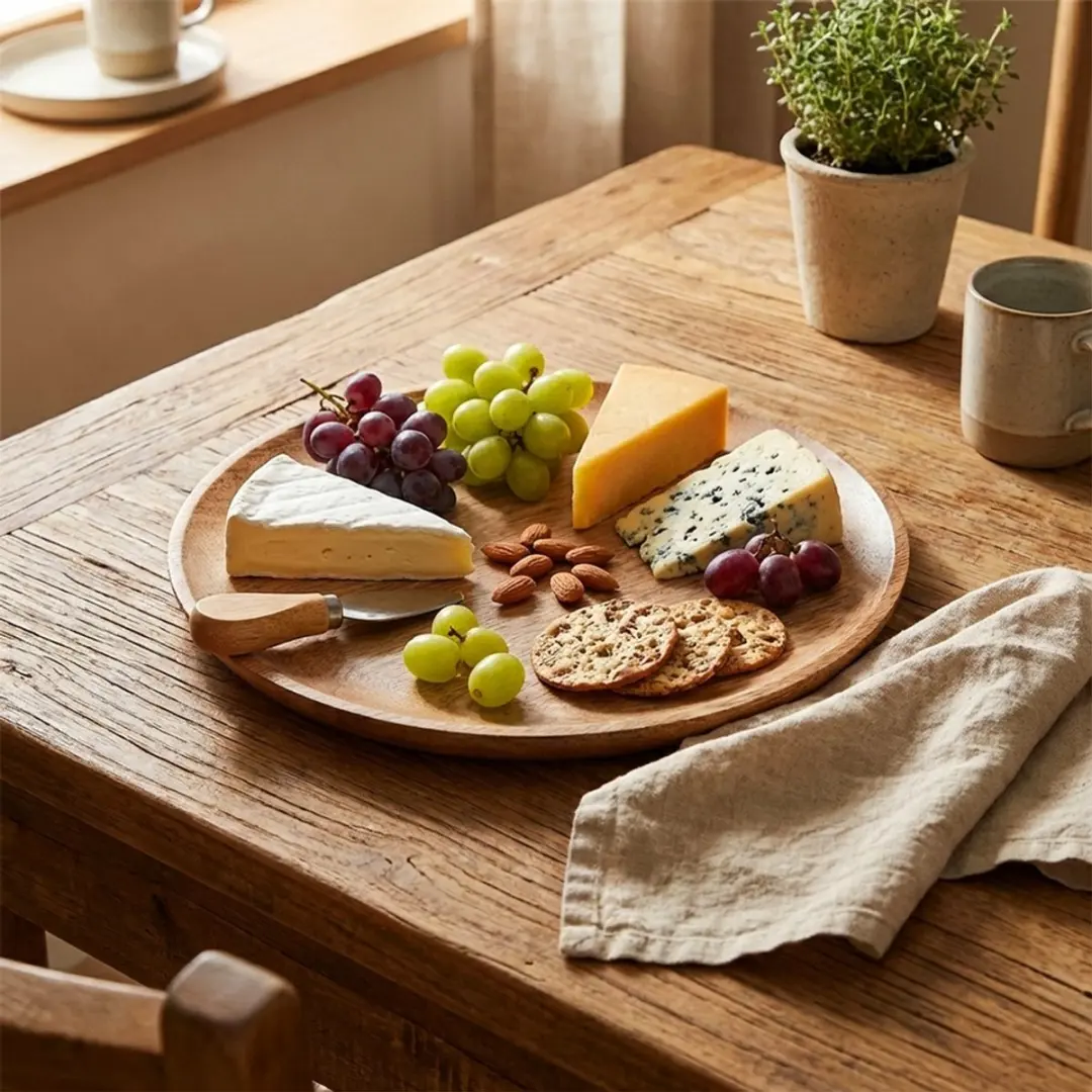 Orion Mango Houten Serveerbord 20cm - Bruin