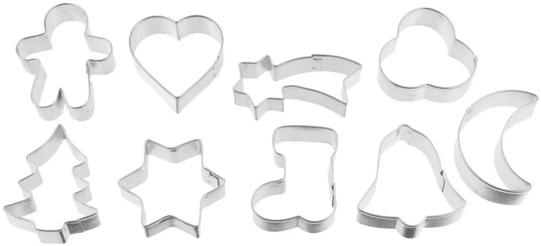Zenker Kerstkoekjesvormpjes Set 9 Stuks