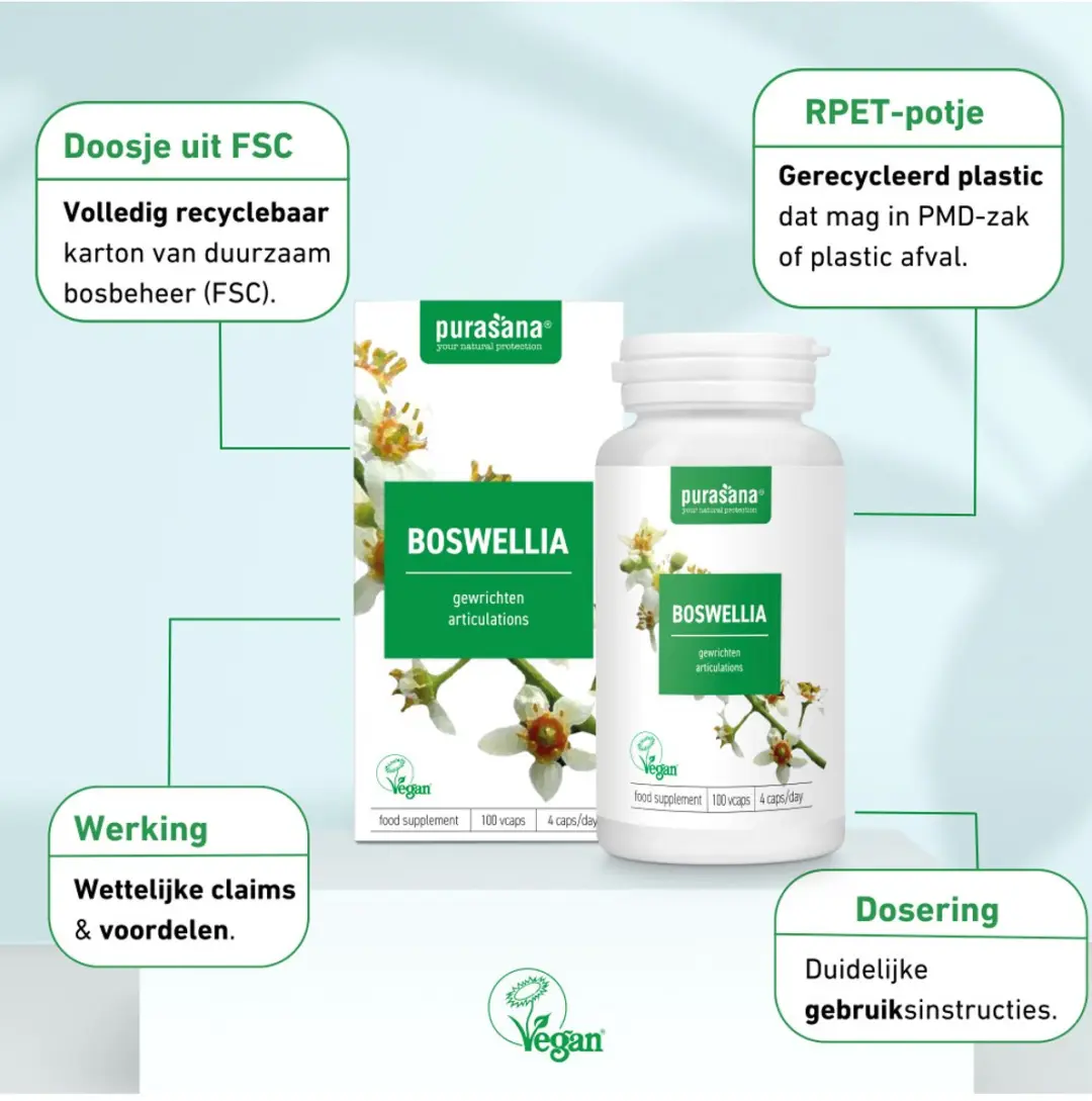 Purasana Boswellia Wierook 100 Capsules