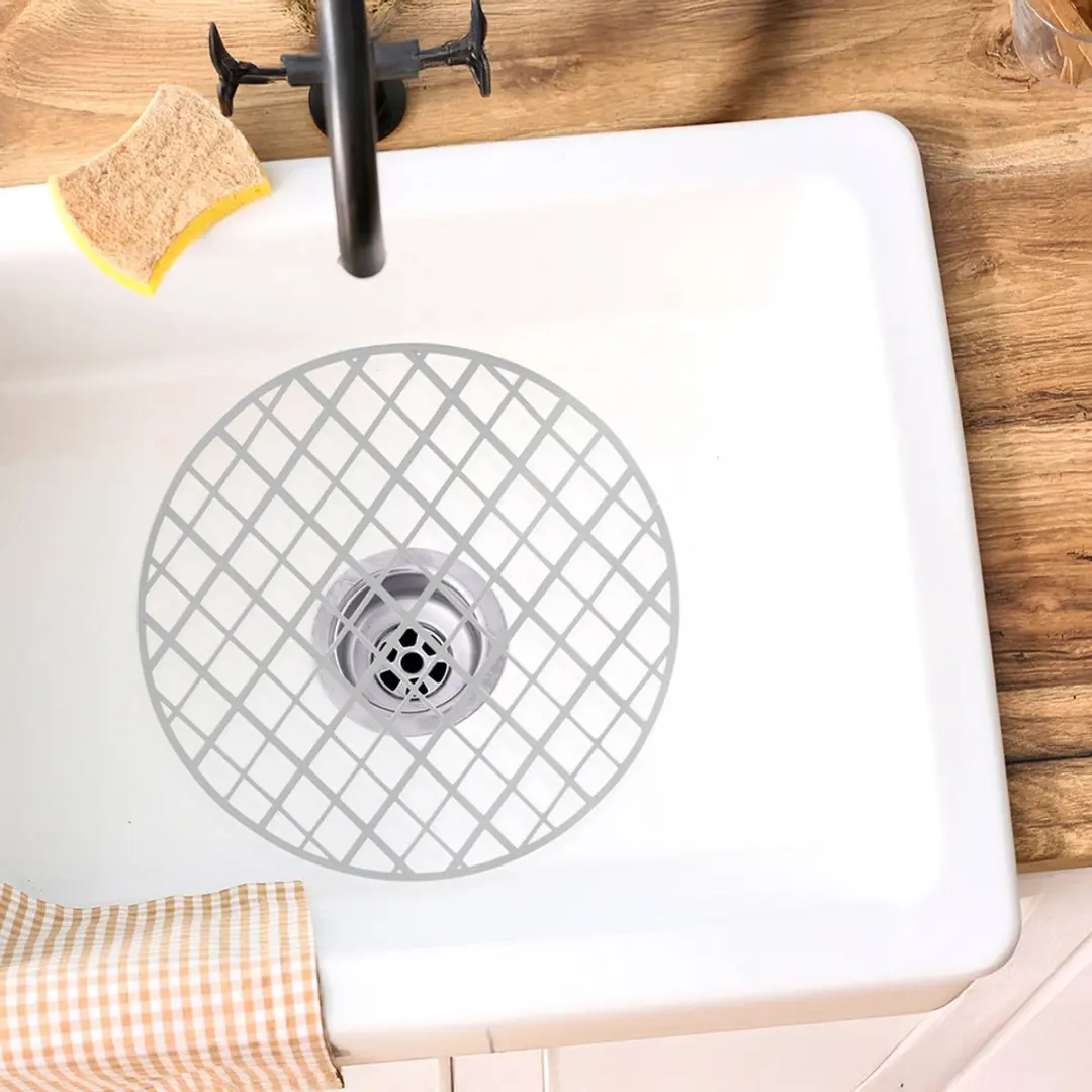 Orion Gootsteenmat Rond Ø32,5cm Grijs