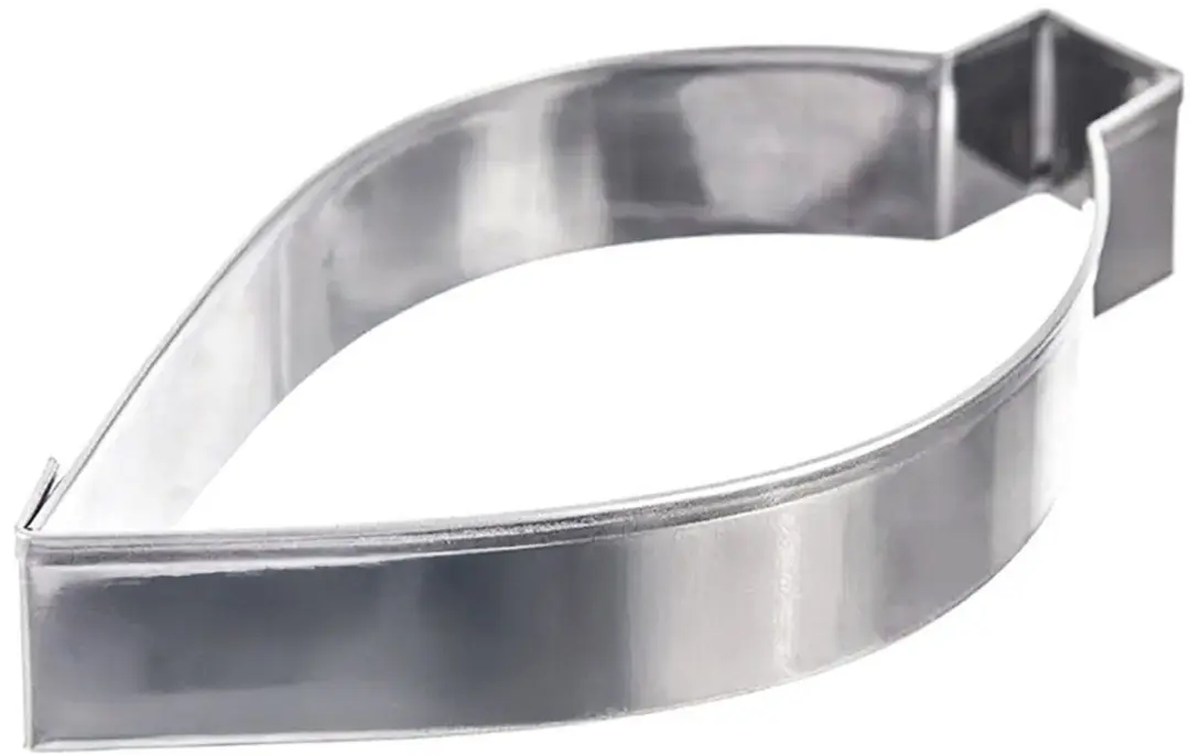 Orion Roestvrijstalen Kerstbalvorm Koekjessteker 9cm - Zilver
