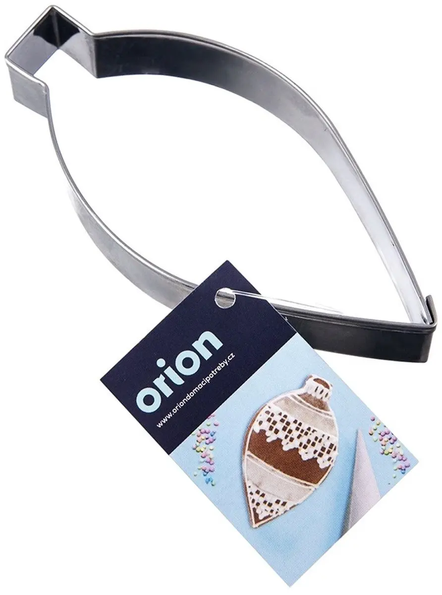 Orion Roestvrijstalen Kerstbalvorm Koekjessteker 9cm - Zilver