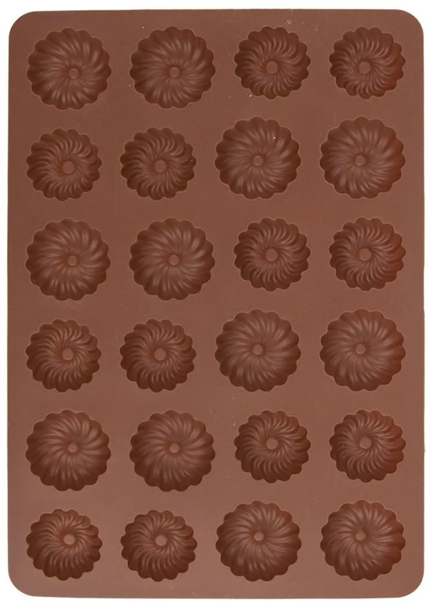 Orion Siliconen Bakvorm Bloemvorm 32x22cm - 24 Stuks