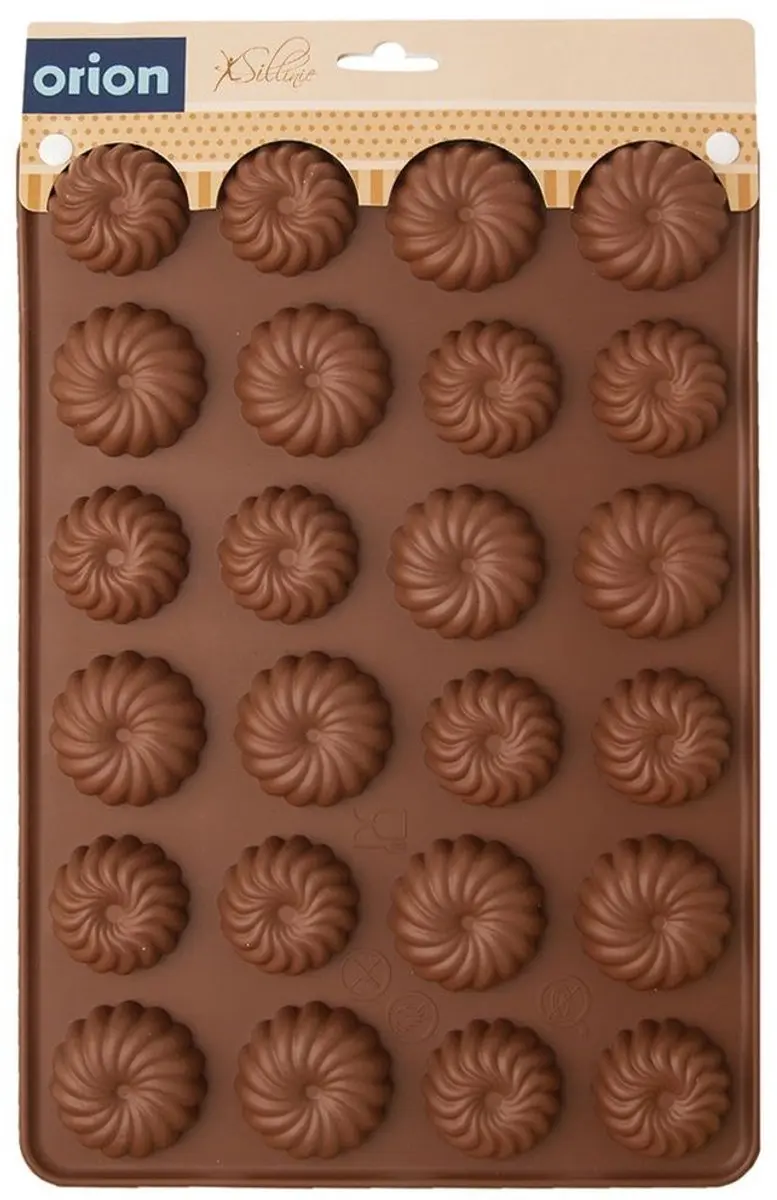 Orion Siliconen Bakvorm Bloemvorm 32x22cm - 24 Stuks