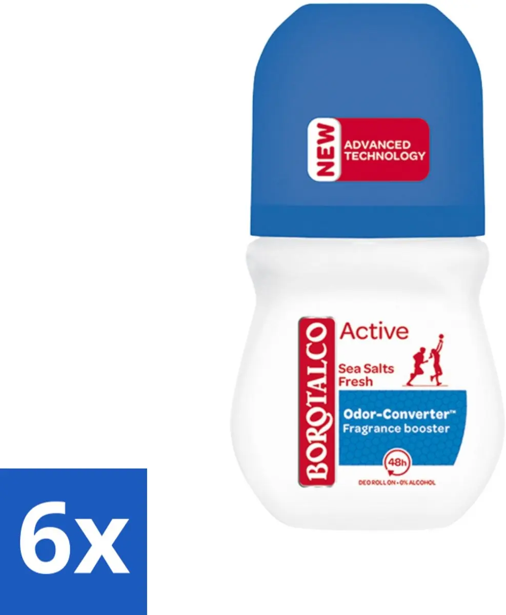 Borotalco Active Deodorant Roller Sea Salts Fresh 50ml