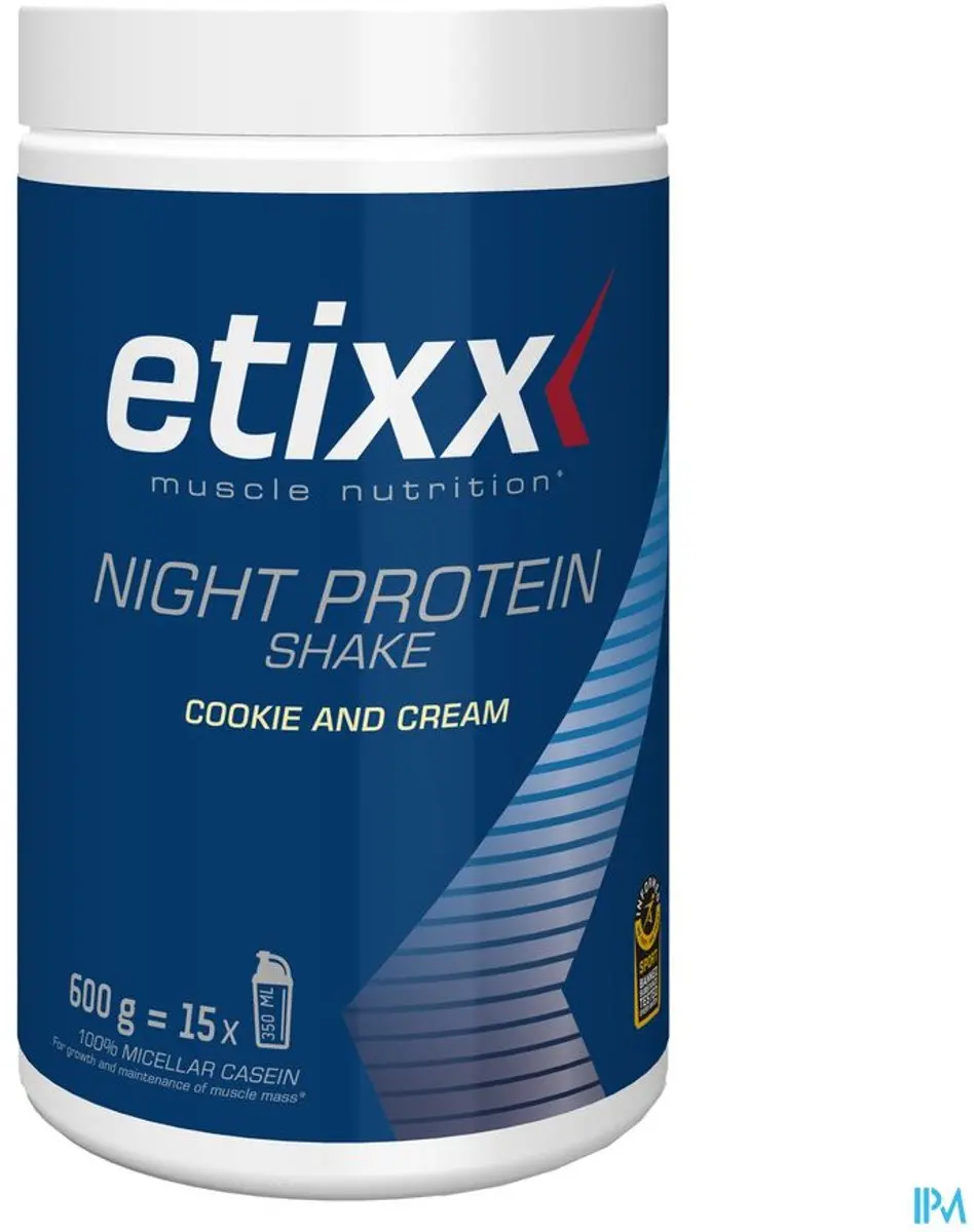 Etixx Night Eiwitshake 600g - Micellair Caseïne