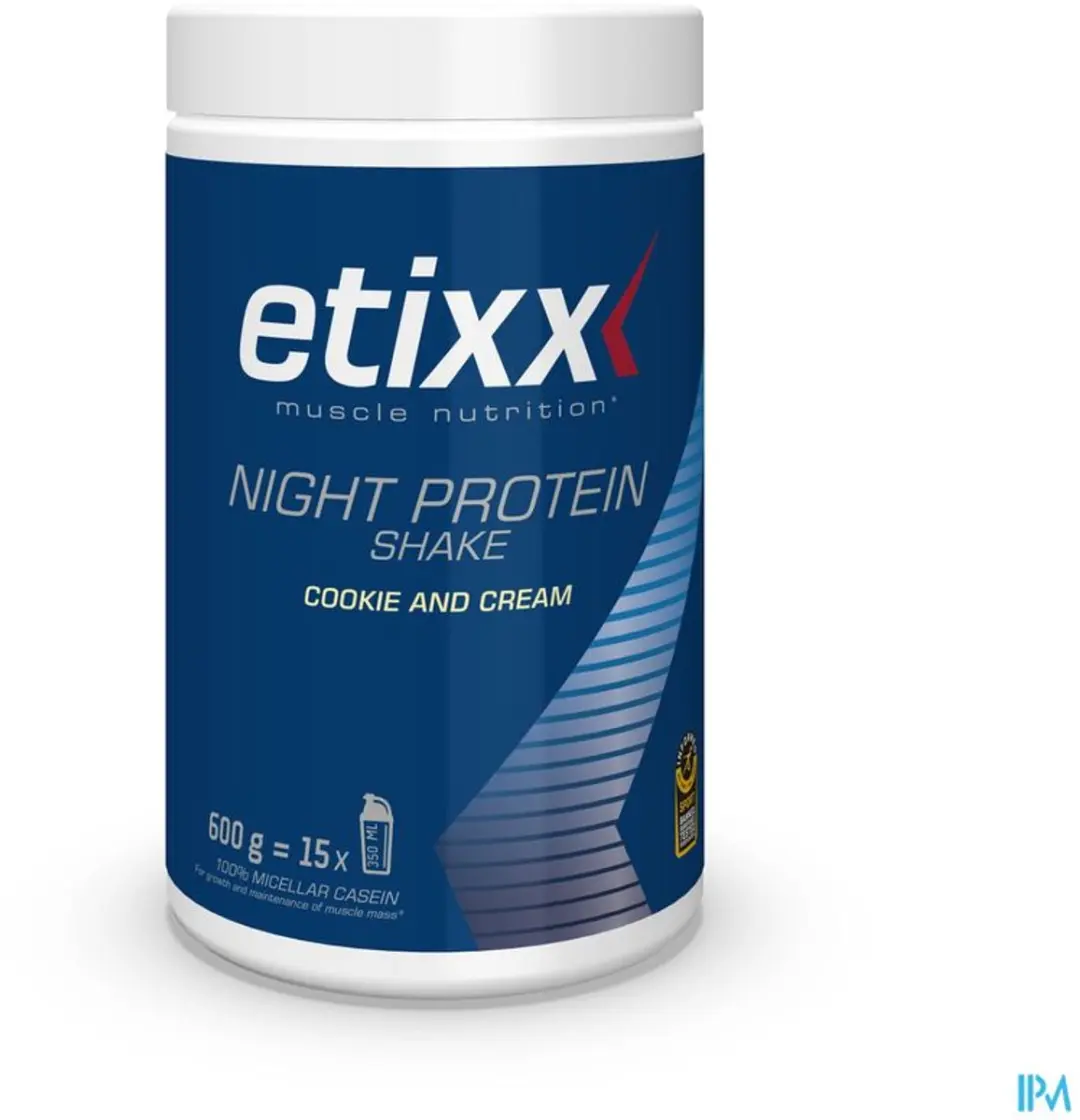 Etixx Night Eiwitshake 600g - Micellair Caseïne