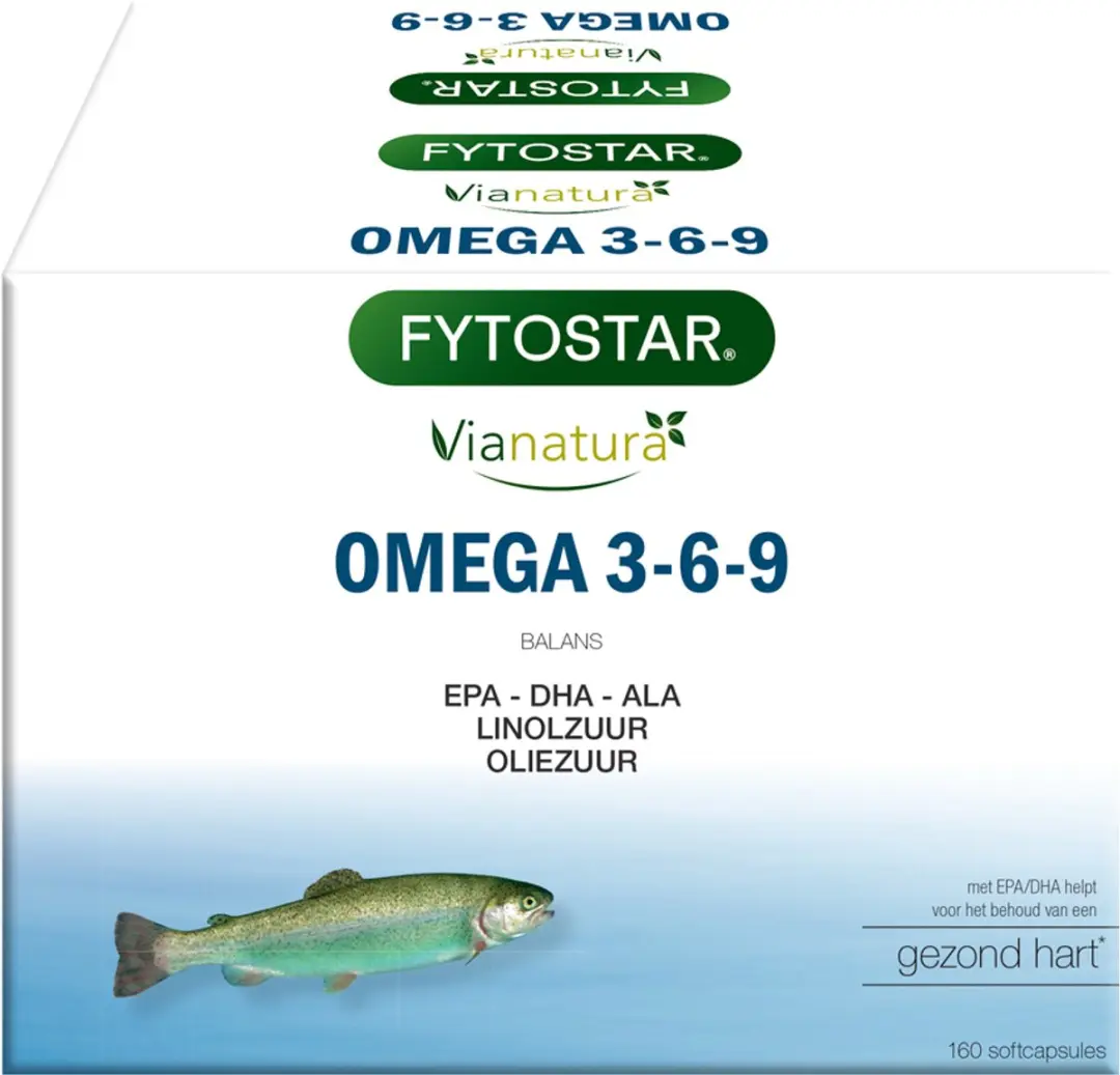 Fytostar Vianatura Omega 3-6-9 Voedingssupplement 160 Softcapsules