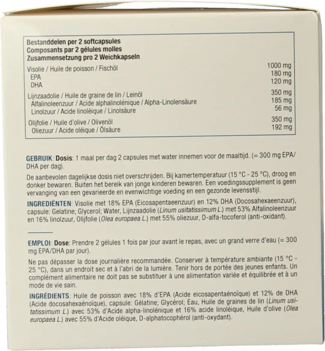 Fytostar Vianatura Omega 3-6-9 Voedingssupplement 160 Softcapsules