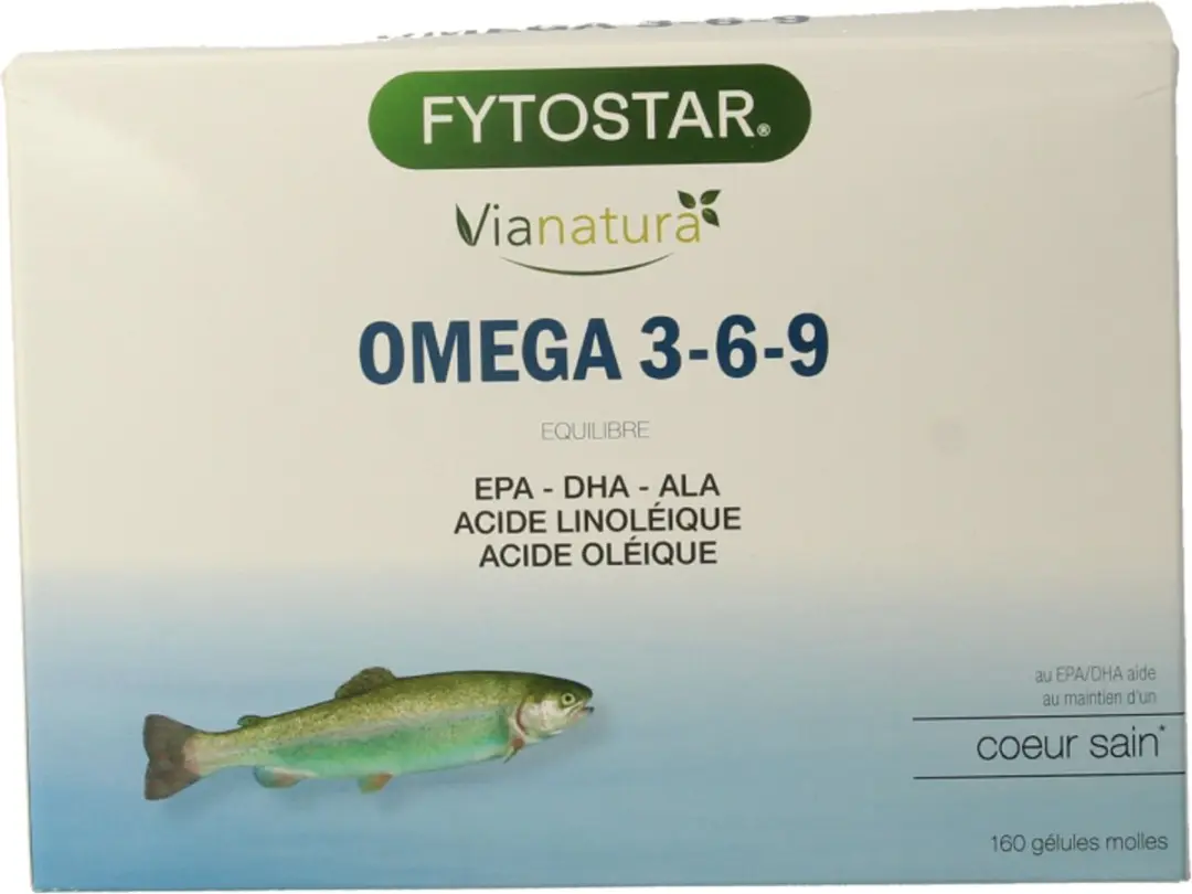 Fytostar Vianatura Omega 3-6-9 Voedingssupplement 160 Softcapsules