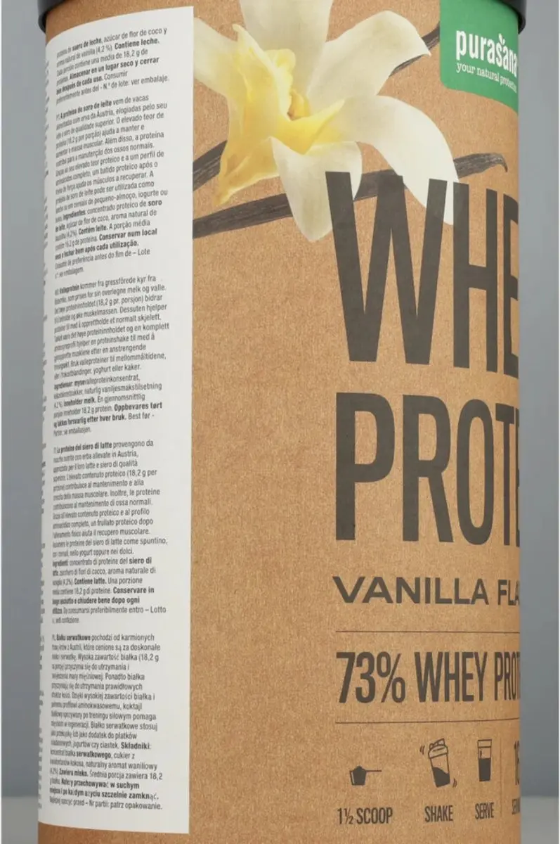 Purasana Whey Proteïne 73% - 400g - Vanille