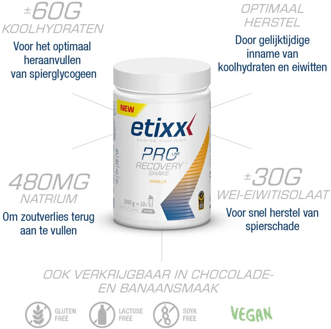 Etixx PRO LINE Recovery Shake Vanille 1000g