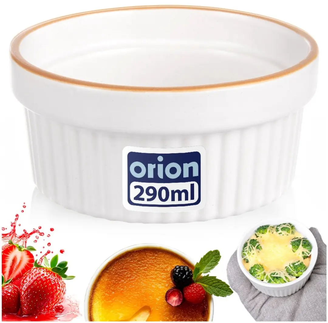 Orion Creme Brulee Schaaltje Keramiek 11,5cm - 290ml - Wit