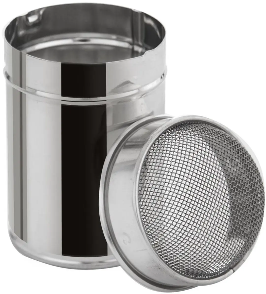 Orion Roestvrijstalen Poederdoos 180ml - Zilver