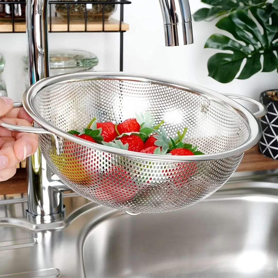 Orion Anett Serie Roestvrijstalen Keuken Cedzak 20,5cm - Zilver
