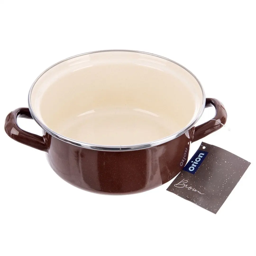 Orion Bruine Emaille Pan 18,5cm - 1,6L - Inductie