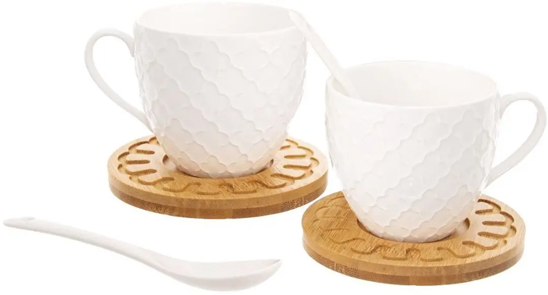 Orion Whiteline Porseleinen Kop & Schotel Set 250ml