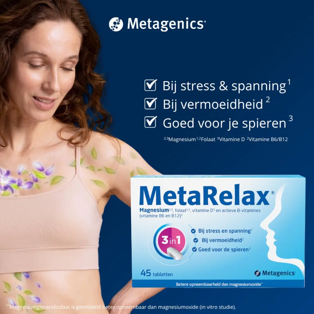 Metagenics MetaRelax Magnesiumtabletten 45 Stuks