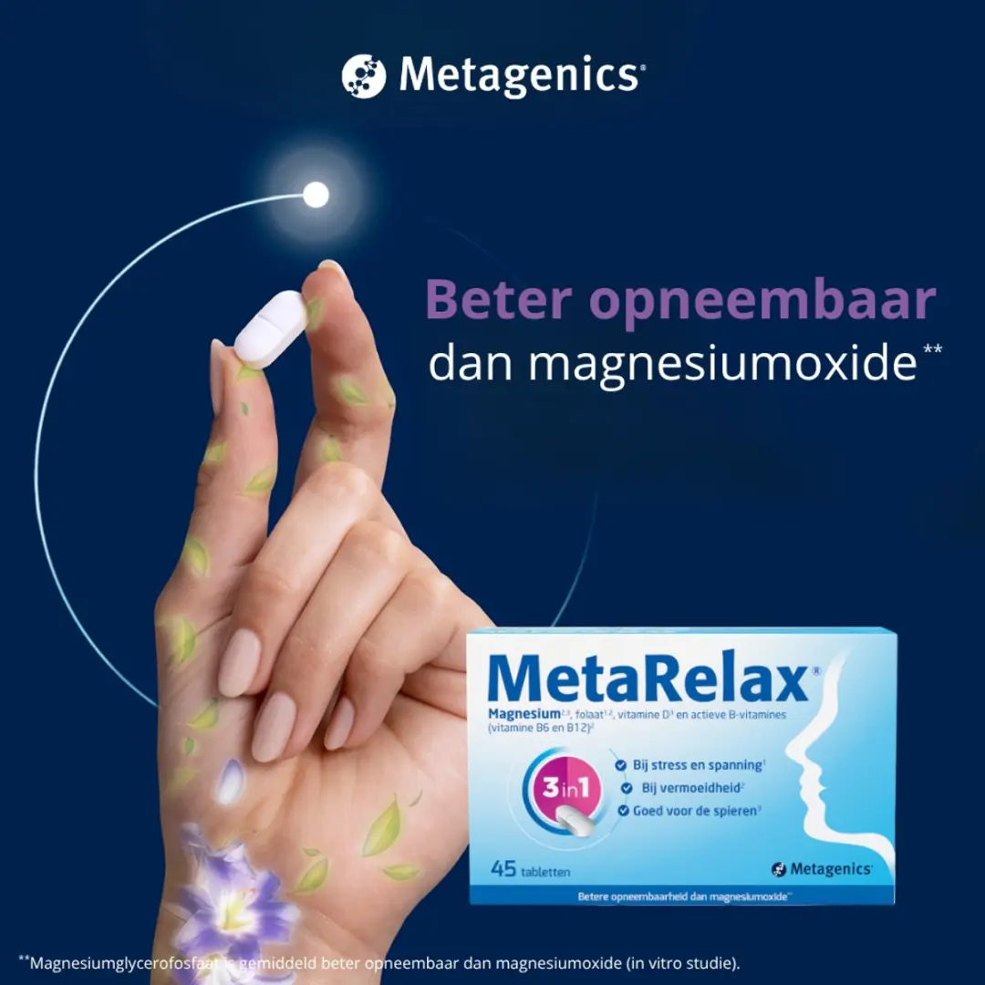 Metagenics MetaRelax Magnesiumtabletten 45 Stuks