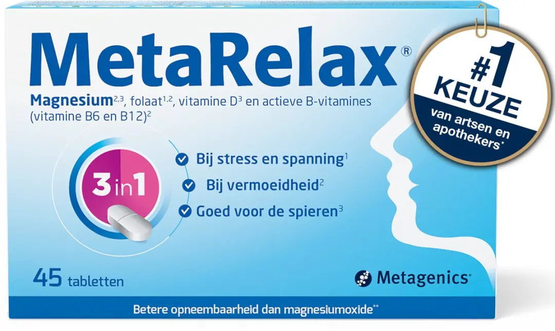 Metagenics MetaRelax Magnesiumtabletten 45 Stuks
