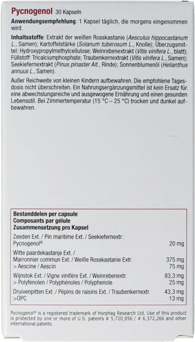Fytostar Pycnogenol 30 Stuks - 30mg