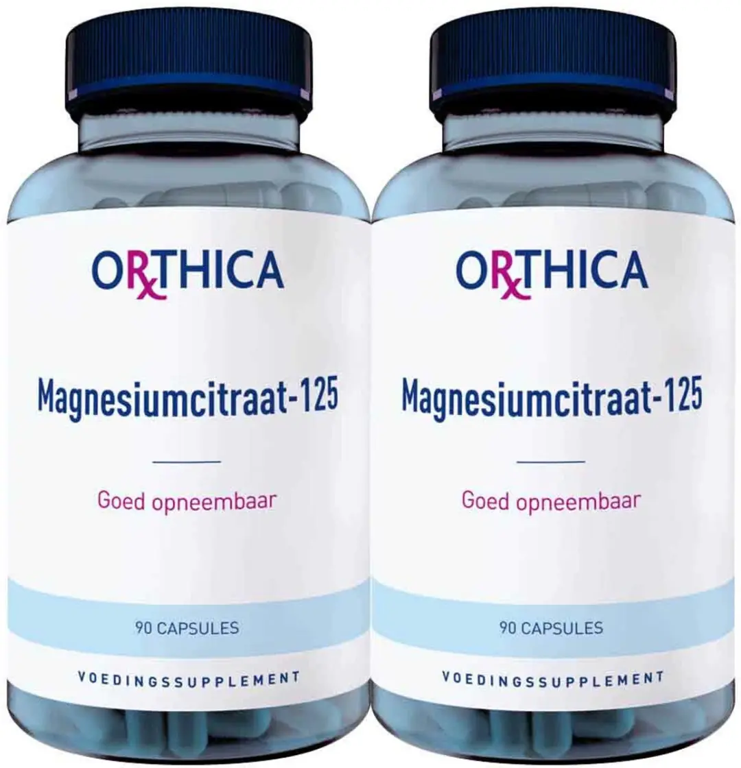Orthica Magnesiumcitraat-125 180g - 2x90 Capsules
