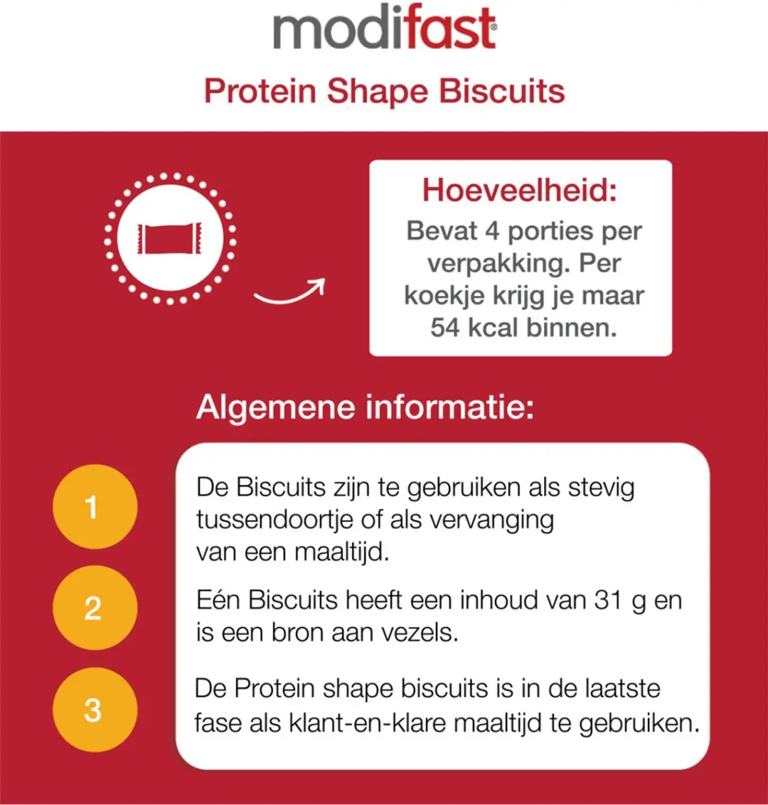 Modifast Protein Shape Biscuits Granen & Chocolade - 16 Stuks
