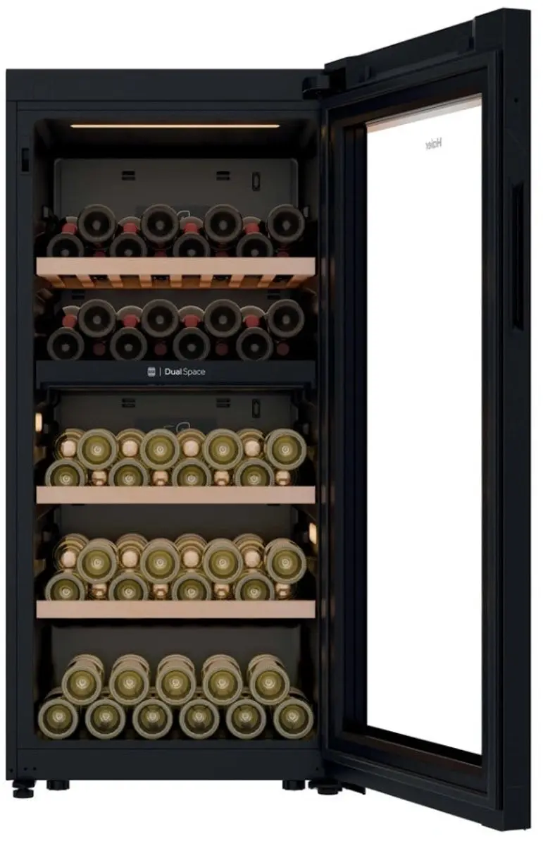 Haier Wijnkoelkast HWS111GDGH1 2 Zones - 111 Flessen - Zwart